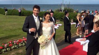 Rugby Star Weds Girlfriend