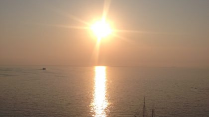 A Stunning Sunset on The Amalfi Coast